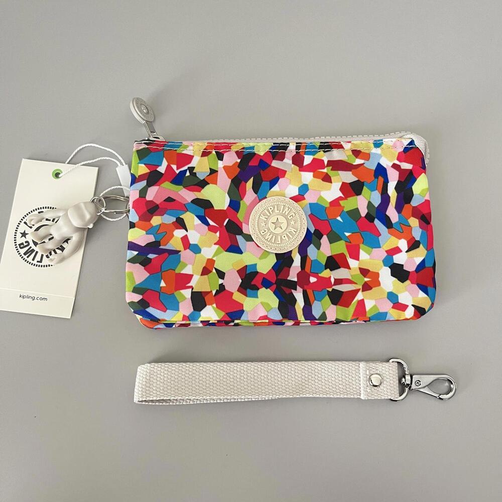 Kipling Abstract Arts Creativity Pouch Large NWT … - image 1